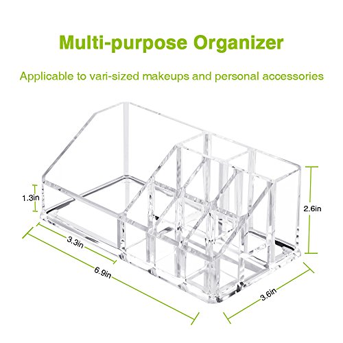 Cajas de acrílico para organizar maquillaje y joyas de Zanbase, cajas de almacenamiento para pintalabios, cepillos, botellas