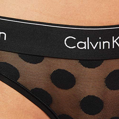Calvin Klein Braguita de Bikini, Negro (Black_DTM WB 6WA), (Talla del Fabricante: Small) para Mujer