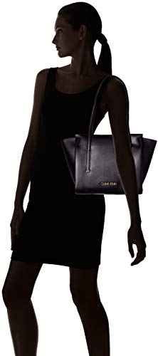 Calvin Klein Jeans - Frame Med Shopper, Shoppers y bolsos de hombro Mujer, Negro (Black), 14x30x35 cm (B x H T)