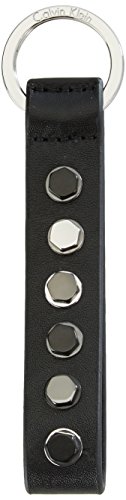 Calvin Klein Jeans STANDALONE Bolt Key Fob - Llavero de Cuero Mujer, Color Negro, Talla 28x2x3 cm (B x H x T)