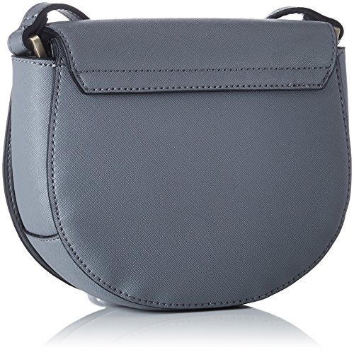 Calvin Klein - Marissa Saddle Bag, Shoppers y bolsos de hombro Mujer, Gris (Steel Grey), 5x16x19 cm (B x H x T)