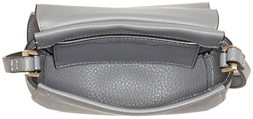 Calvin Klein - Marissa Saddle Bag, Shoppers y bolsos de hombro Mujer, Gris (Steel Grey), 5x16x19 cm (B x H x T)