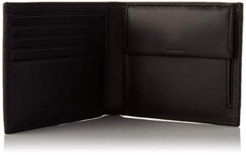 Calvin Klein Wallets, Carteras para Hombre, Negro, One Size