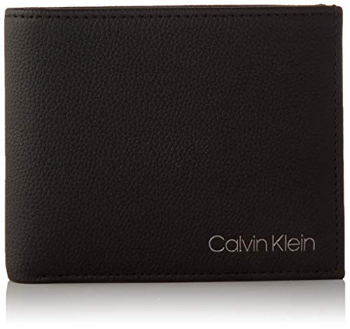 Calvin Klein Wallets, Carteras para Hombre, Negro, One Size