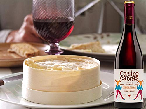 CAMINO DE CABRAS Mencía vino tinto Crianza – Valdeorras – caja de vino - Producto Gourmet - Vino bueno para regalar - 6 botellas x 75cl