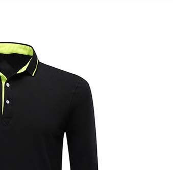 Camisas de manga larga básicas y versátiles para hombre Negro Negro ( XXL