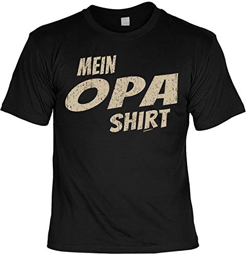 Camiseta con texto en alemán "Opa Dad Vatertag – Mein Opa Shirt – Regalo Präsent Danke Negro S