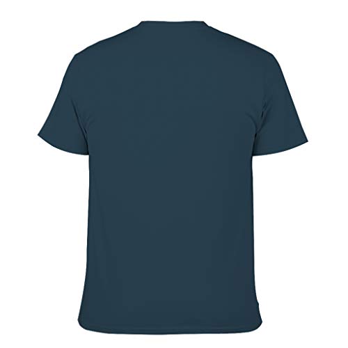Camiseta de algodón con fórmula química para hombre - Science Leisure manga corta Azul azul marino XXL