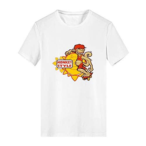 Camiseta de manga corta con estampado creativo para mujer de moda informal Madre e hijo Madre Camiseta de Manga Corta de Verano para Mujer de Cuello Alto y Blusa con Cuello Alto Color Sólido Sexy Slim