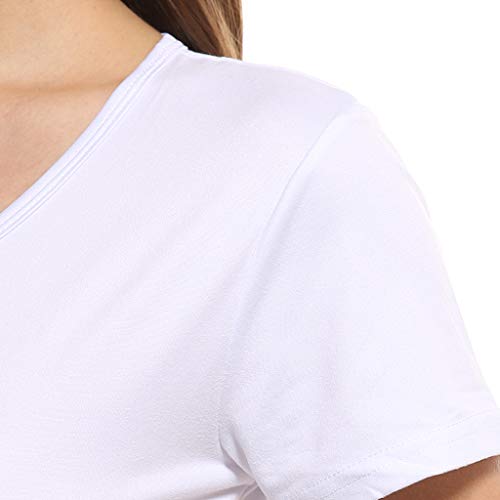 Camiseta de manga corta con estampado creativo para mujer de moda informal Madre e hijo Madre Camiseta de Manga Corta de Verano para Mujer de Cuello Alto y Blusa con Cuello Alto Color Sólido Sexy Slim