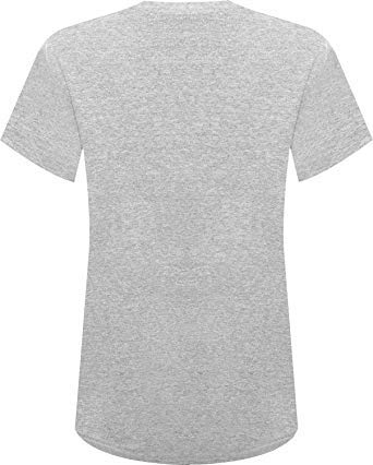 Camiseta de manga corta para mujer, diseño de Espania Trading EST Plus Boss Lady Slogan Gris gris Talla única