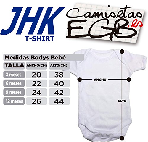 Camisetas EGB Body Bebé Colonia Chispas ochenteras 80´s Retro (3 Meses, Negro)