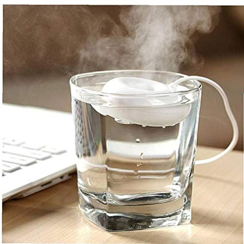 Canjerusof Humidificador De Aire Mini USB De Agua del Flotador Dona Humidificador Forma para La Seguridad del Escritorio Nebulizador Fabricante De La Humedad del Aire del Difusor 1Pc Azul