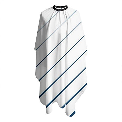 Capa de peluquería con corte de pelo, con patrón diagonal mínimo, capa de salón de peluquería con cierre a presión para corte de pelo, peinado y champú, 55 x 66 pulgadas