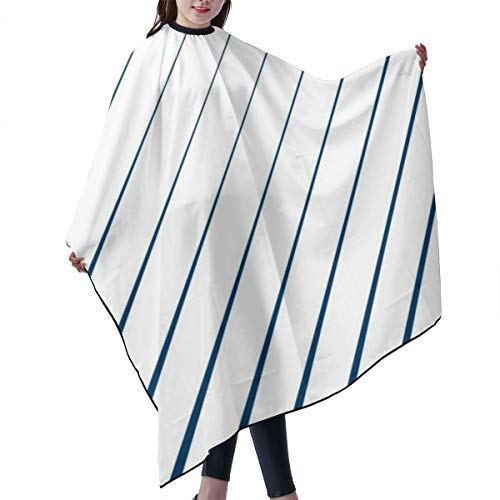 Capa de peluquería con corte de pelo, con patrón diagonal mínimo, capa de salón de peluquería con cierre a presión para corte de pelo, peinado y champú, 55 x 66 pulgadas