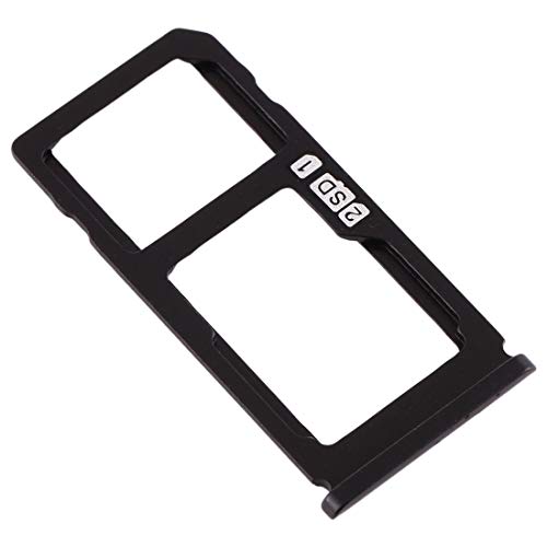 CAPOOK/La Bandeja de Tarjeta SIM Bandeja de Tarjeta SIM + / Micro SD Card Bandeja for Nokia 8 / N8 TA-1012 TA-1004 TA-1052 (Negro) Estándar (Color : Black)