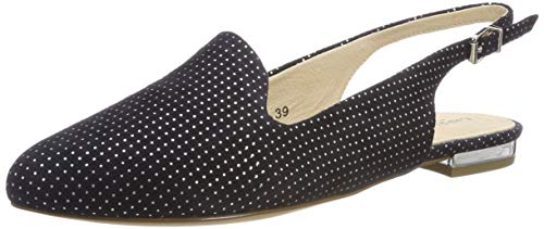 Caprice Alisa, Zapatos de Talón Abierto para Mujer, Azul (Navy Dots Sue 811), 38 EU