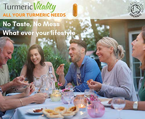 Cápsulas de Cúrcuma Orgánica 710mg Altamente Potente con Piperina y Jenjibre para una Máxima Absorción de la Curcumina