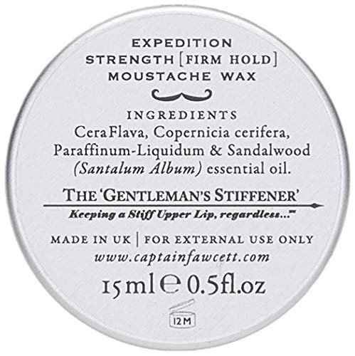 CAPTAIN FAWCETT Cera de bigote extra fuerte Sándalo 15 ml 400 g