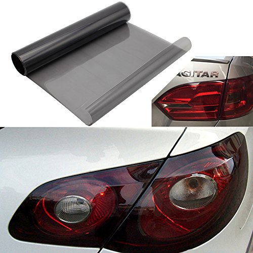 Car Headlight Foil Tint Foil Sticker 200x30cm Faros Traseros Antiniebla Pegatina Negro Claro