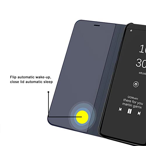 Carcasa Samsung Galaxy J6 2018 Case Mirror Funda Inteligente J6 Plus Funda de Espejo Flip Caso PC Hard Teléfono móvil Shell Cover para Galaxy J6 Prime/J620 Caso(J6,Ororosa)