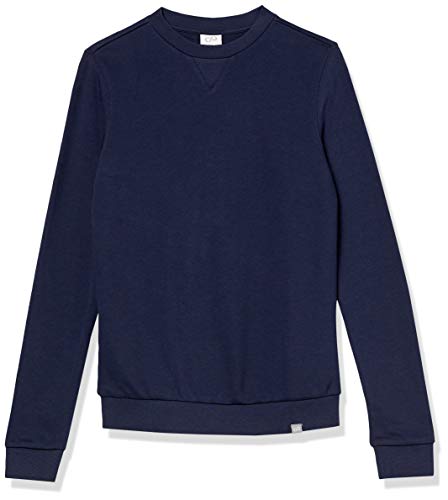 CARE OF by PUMA Sudadera de manga larga y tejido de rizo con cuello redondo para mujer, Azul (Blue), 38, Label: S