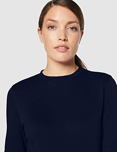 CARE OF by PUMA Sudadera de manga larga y tejido de rizo con cuello redondo para mujer, Azul (Blue), 38, Label: S