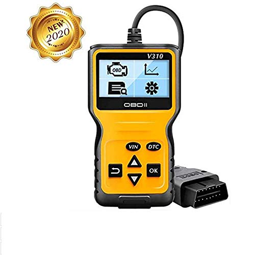 careslong OBD2 Herramienta de diagnóstico Lector automático de códigos V310-Escáner automático Puede Leer y borrar el código de transmisión almacenado,Mostrar imágenes fijas,información del vehículo