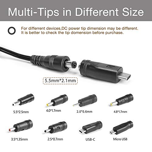 Cargador 5V Universal para Microsoft Surface 3 Tablet 3YY-00001,4GY-00001, Altavoz Sony SRS-XB21 SRS-XB30 SRS-XB10 XB41 Adaptador de Corriente Micro USB + USB-C Raspberry Pi Huawei P20 Mate 10 20 Pro
