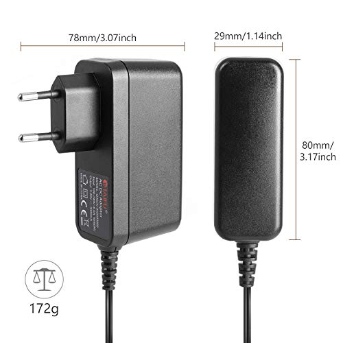 Cargador 5V Universal para Microsoft Surface 3 Tablet 3YY-00001,4GY-00001, Altavoz Sony SRS-XB21 SRS-XB30 SRS-XB10 XB41 Adaptador de Corriente Micro USB + USB-C Raspberry Pi Huawei P20 Mate 10 20 Pro