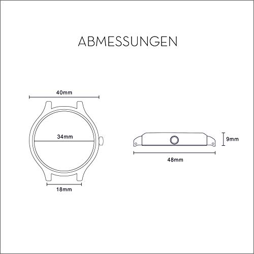 Cari Reloj de Madera para Mujer y Hombre con Movimiento Suizo y Cristal de Zafiro - Reloj Pulsera Estocolmo-021