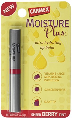 Carmex Moisture Plus Hydrating Lip Balm, Sheer Berry Tint.07 oz by Carmex