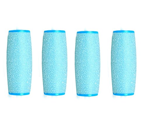 Carolina Meyer® Set de 4 Rodillos Lijadores Extrarrugosos para Recambio Compatible de Scholl Wet & Dry/Scholl Velvet Smooth