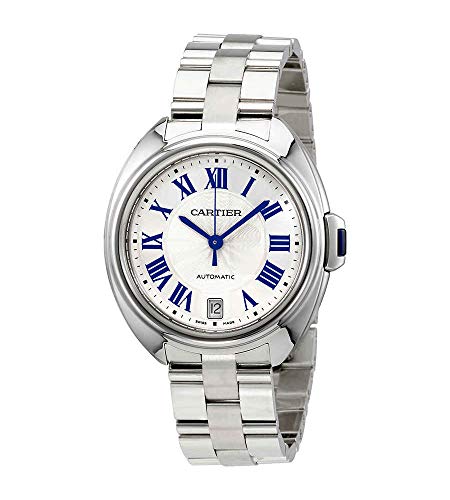 Cartier CLE automático Plata Dial Damas Reloj wscl0006