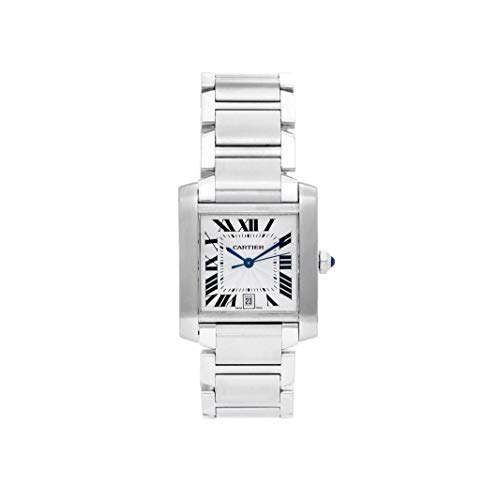 Cartier Tank Francaise Automatic-self-Wind 2302 - Reloj de pulsera para hombre (certificado prepropietario)