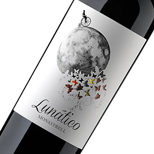 Casa de la Ermita Monastrell Vino Tinto Crianza Lunático, 750 ml, paquete de 6 botellas