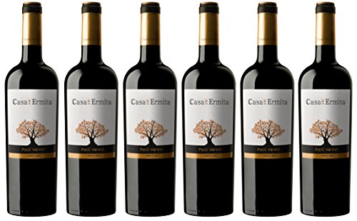 Casa de la Ermita Petit Verdot, Vino Tinto Crianza - pack de 6 x 750 ml