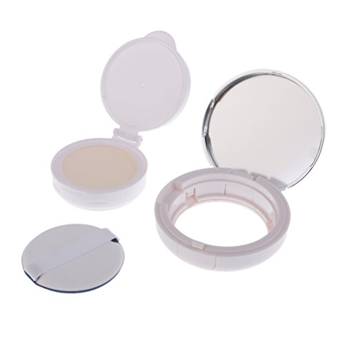 Case Air Cushion Jar Make Up Esponja Polvo Caja BB Cream Cream Container 0.5oz - Plata