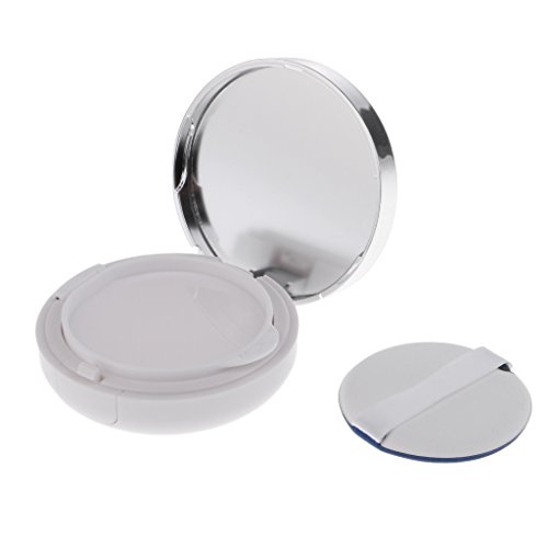 Case Air Cushion Jar Make Up Esponja Polvo Caja BB Cream Cream Container 0.5oz - Plata