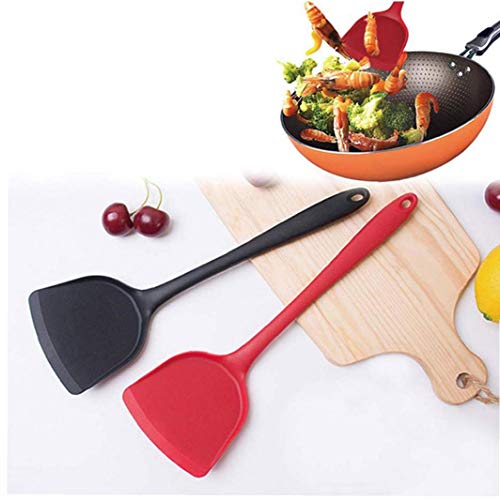 Case&Cover Cocina Espátula De Silicona Utensilios De Cocina Resistentes Arroz Arroz Pala Cuchara Antiadherente De La Cucharada De Paddle