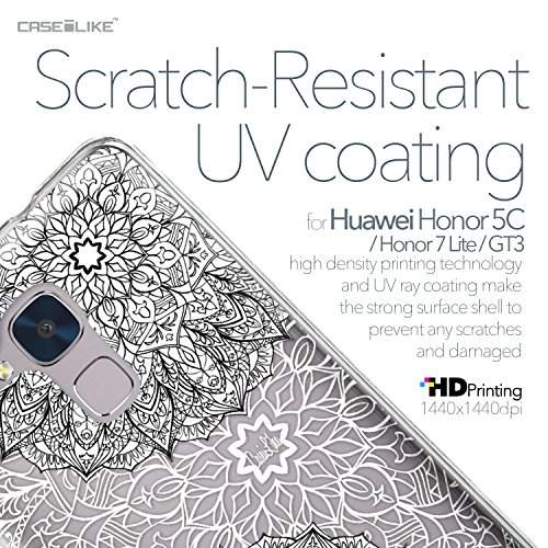 CASEiLIKE Funda Honor 5C, Carcasa Huawei Honor 5C / Honor 7 Lite / GT3, Arte de la Mandala 2093, TPU Gel Silicone Protectora Cover