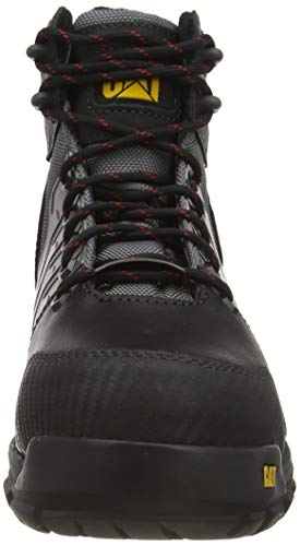 Cat Footwear Induction NT S1P, Botas de Construcción para Hombre, Negro Med Carbón, 42 EU