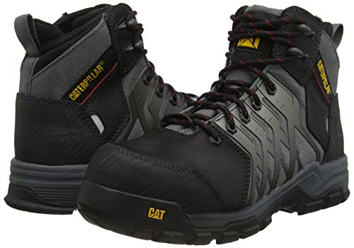 Cat Footwear Induction NT S1P, Botas de Construcción para Hombre, Negro Med Carbón, 42 EU