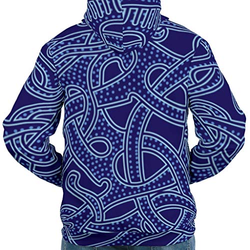 CATNEZA - Sudadera con capucha para hombre, diseño vikingo, peso pesado, uso diario, color blanco, talla 2XL