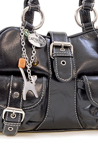 CATWALK COLLECTION - FAITH - Bolso de mano - Cuero - Negro