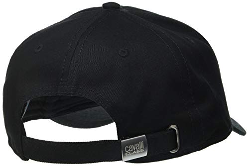 Cavalli Class Mid Visor Pantera Gorra de béisbol, Negro, Talla única para Hombre