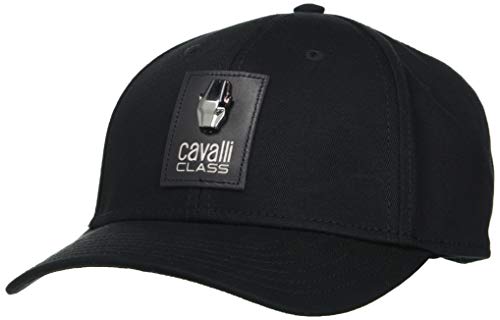 Cavalli Class Mid Visor Pantera Gorra de béisbol, Negro, Talla única para Hombre