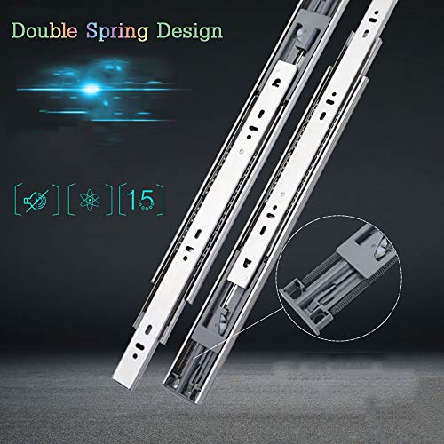 CDDQ Capacidad de 200 lbs con cierre automático y amortiguación, 25 cm, 30 cm, 35 cm, 40 cm, 45 cm, 50 cm, 55 cm., guía, Ordinary Slide, 20inch/50cm