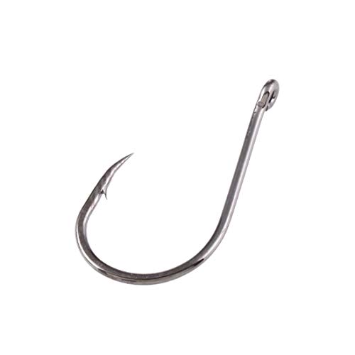 Cebo de Pesca Gancho Mar Pesca Gancho, Gancho de Alta Anillo de Acero al Carbono Gancho Super Sharp Negro Barb Gancho de Pesca de Agua Dulce Agua Salada Accesorios de Pesca 7# 70 (PCS) Sola Caja de a