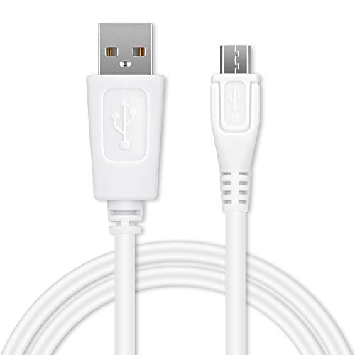 CELLONIC® Cable USB dato (1m 1A) Compatible con LG K11, 10, 8, 4 / V10 / Stylus/Screen/Spirit/Magna/Flex/Watch/X-Power (Micro USB a USB A (Standard USB)) Cable de Carga Blanco
